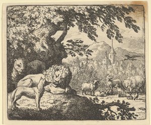 Renard continúa con sus mentiras, 1650-75 de Allart van Everdingen