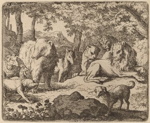 Reynard es liberado para contar su historia, probablemente c. 1645-1656 de Allart van Everdingen