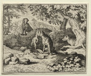 Reynard the Fox:  Badger Comes to Warn Reynard de Allart van Everdingen