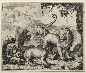 Reynard the Fox:  First Complaint of the Wolf de Allart van Everdingen