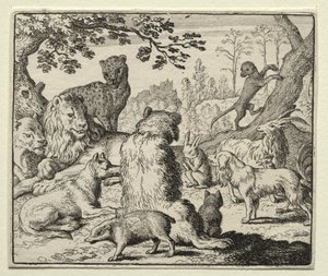 Reynard the Fox:  Lion Orders Search for Reynard de Allart van Everdingen
