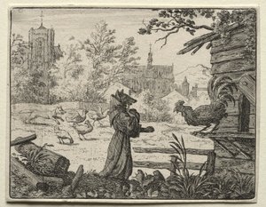 Reynard el Zorro: Reynard disfrazado de monje de Allart van Everdingen