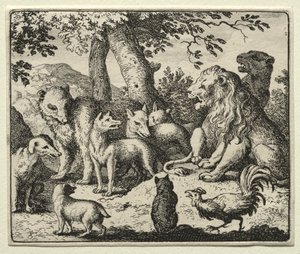 Reynard the Fox:  Reynard Exonerates Himself de Allart van Everdingen