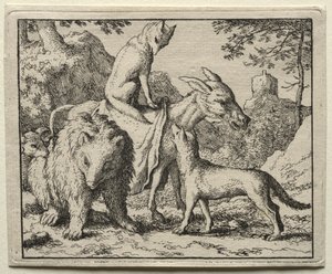 Reynard the Fox:  Reynard and his Companions de Allart van Everdingen