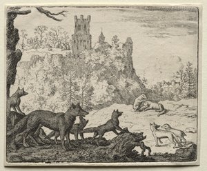 Reynard the Fox:  Reynard and the Badger Depart for Court de Allart van Everdingen