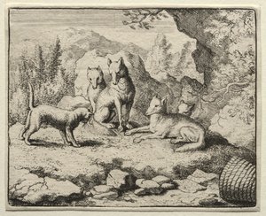Reynard the Fox:  The Cat Calls Reynard to Court de Allart van Everdingen