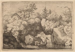 Bote bajo una roca hendida, probablemente c. 1645-1656