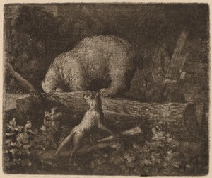 El oso atrapado de Allart van Everdingen