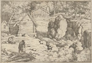 El carpintero, siglo XVII de Allart van Everdingen