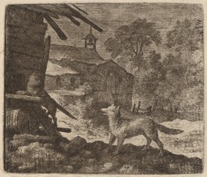 El Gato Entra en el Granero mientras Reynard Observa, probablemente c. 1645-1656
