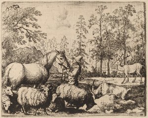 El caballo y el ciervo, probablemente c. 1645-1656 de Allart van Everdingen
