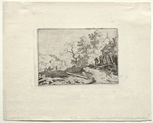The Hut with the Rustic Fence de Allart van Everdingen