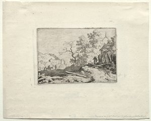 La cabaña con la cerca rústica de Allart van Everdingen
