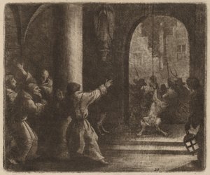 El lobo y la campana del convento, probablemente c. 1645-1656