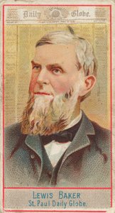Lewis Baker, St. Paul Daily Globe, de la serie American Editors N1 para Allen & Ginte..., 1887