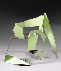 Odalisca (Escultura de asiento) (acero pintado)