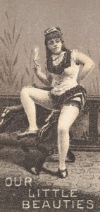 De la serie Actrices N57 promoviendo los cigarrillos Our Little Beauties para Allen & Ginte, 1890 de Allen and Ginter