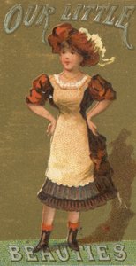 De la serie Niñas y Niños N58 promoviendo los cigarrillos Our Little Beauties, 1887