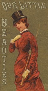 De la serie Niñas y Niños N58 promoviendo los cigarrillos Our Little Beauties, 1887 de Allen and Ginter