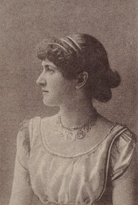 Kitty Welch, de la serie Actrices N67 promoviendo Virginia Brights Cigarettes, ca. 1888 de Allen and Ginter
