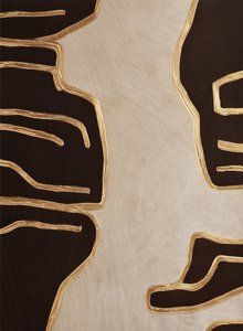 Elegantes contornos dorados de Alma