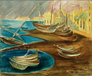 Barcos de pesca en el puerto de Tarragona de Alma Del Banco