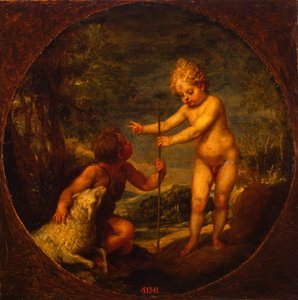 Cristo y Juan el Bautista como niños, ca. 1665