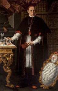 Barroco : Retrato del cardenal Gaspar de Molina y Oviedo (1679-1744) par Tovar, Alonso Miguel de (1678-1758), Primer tercio del siglo XVIII. Óleo sobre lienzo de Alonso Miguel de Tovar