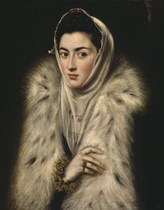 Lady in a Fur Wrap (óleo sobre lienzo) de Alonso Sánchez Coello