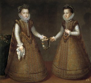 Las infantas Isabel Clara Eugenia y Catalina Micaela de España de Alonso Sánchez Coello