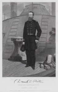 David D Porter (grabado) de Alonzo (after) Chappel