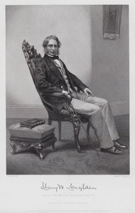 Henry Wadsworth Longfellow (grabado) de Alonzo (after) Chappel