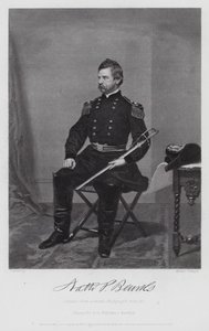 Nathaniel Prentiss Banks (grabado) de Alonzo (after) Chappel
