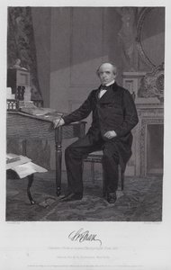 Salmon Portland Chase (grabado) de Alonzo (after) Chappel