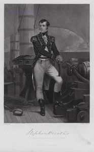 Stephen Decatur (grabado) de Alonzo (after) Chappel