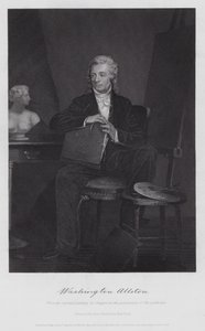 Washington Allston (grabado) de Alonzo (after) Chappel