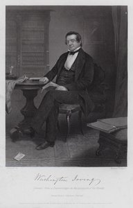 Washington Irving (grabado) de Alonzo (after) Chappel