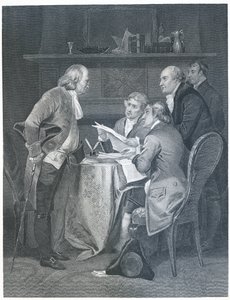 Redacción de la Declaración de Independencia en 1776, 1859