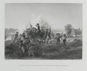 Lord Stirling en la Batalla de Long Island, 1776