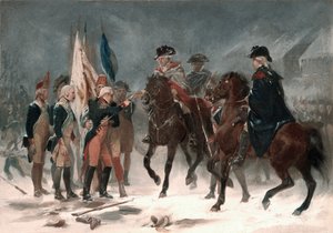 Rendición del Coronel Rall en la Batalla de Trenton, 26 de diciembre de 1776, 1858