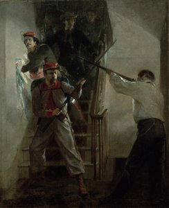 La Muerte de E. E. Ellsworth de Alonzo Chappel
