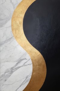 Curva de mármol Black Gold