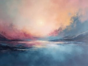 Paisaje pastel de ensueño