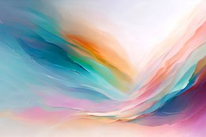 Ondas en tonos pastel de ensueño