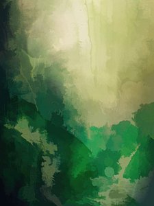 Paisaje verde etéreo