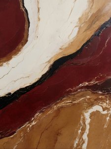 Mármol líquido rojo dorado