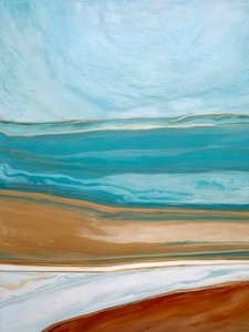 Abstracto costero sereno de Alpenglow Workshop