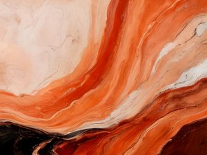 Abstracto fluido en terracota