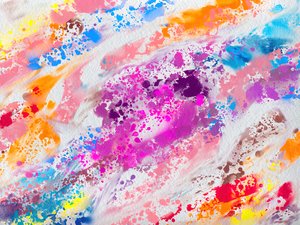 Salpicaduras de pintura de colores vivos de Alpenglow Workshop