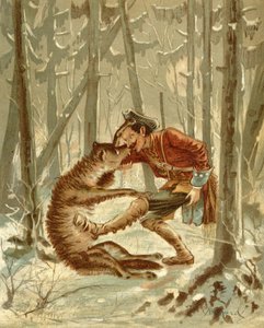 Encuentro del Barón Munchausen con un lobo, de 